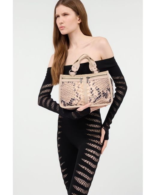 Roberto Cavalli Pink Milano Bag With Print