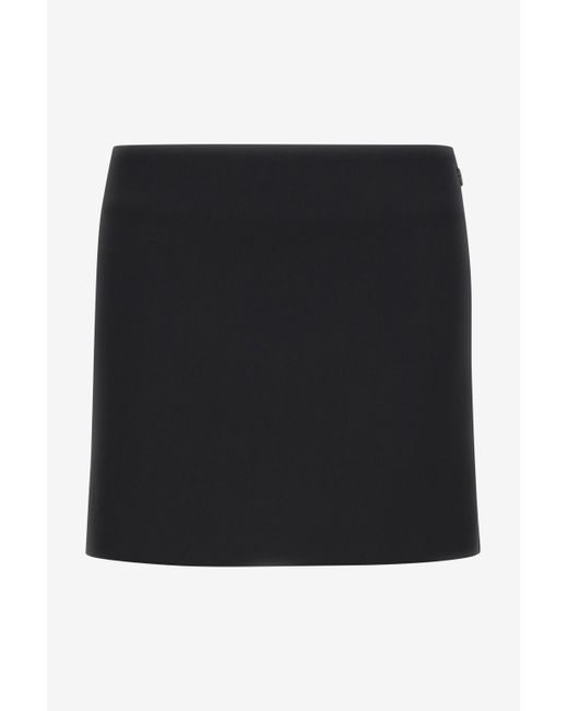 Roberto Cavalli Black Miniskirt With Logo