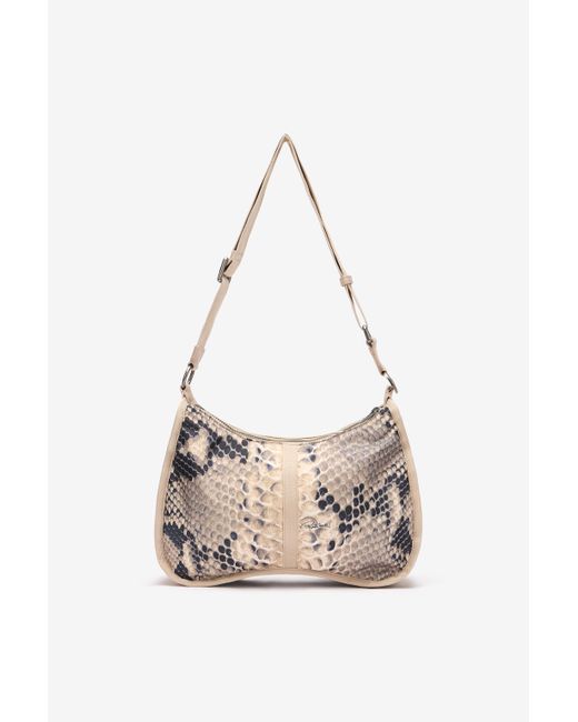 Roberto Cavalli White Torino Bag With Print