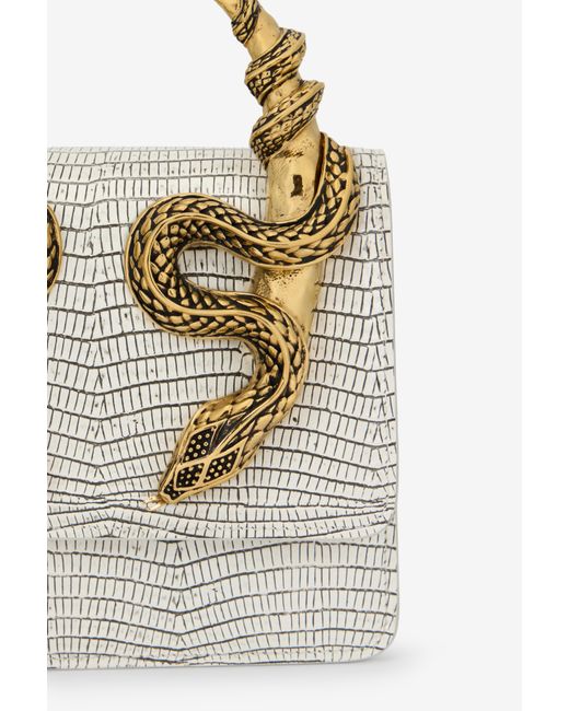 Borsa Serpentine di Roberto Cavalli in Metallic