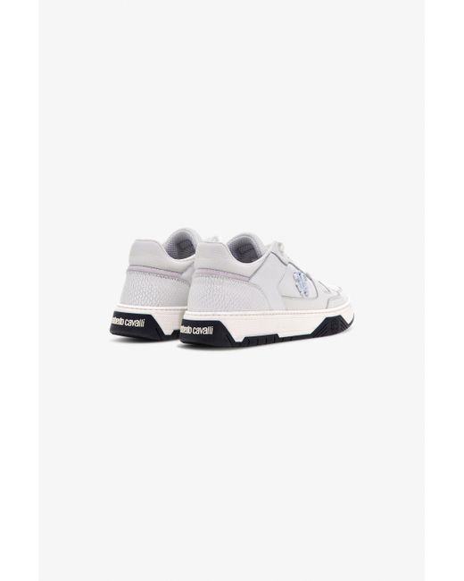 Roberto Cavalli White Rc Logo Sneakers for men