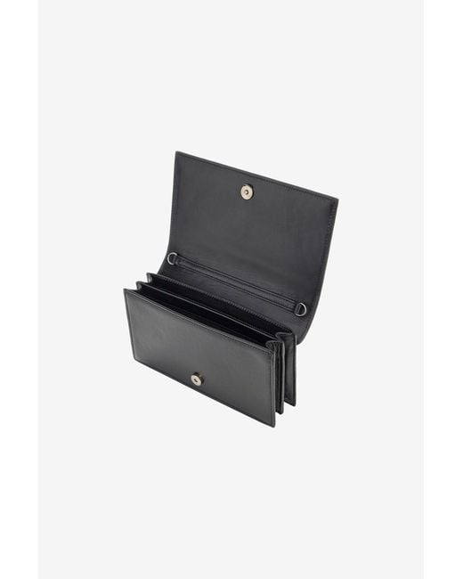 Roberto Cavalli Black Mirror Snake Shoulder Bag
