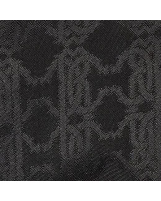 Roberto Cavalli Black Caban With Rc Monogram All Over for men