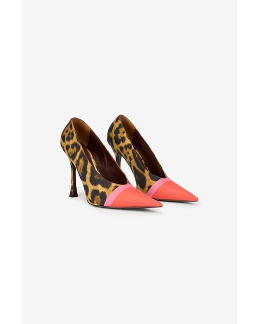 Roberto Cavalli Multicolor Leopard Print Pump
