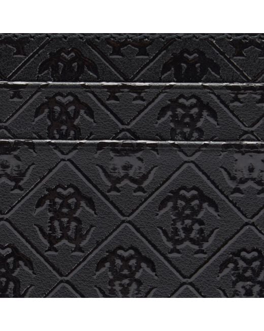 Roberto Cavalli Kartenetui Mit Dem Monogramm Mirror Snake Als All-Over-Muster in Black für Herren