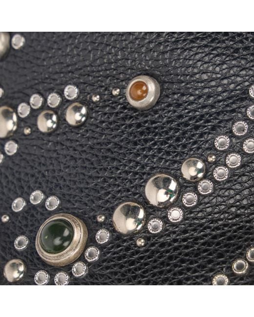 Roberto Cavalli Black High-Top Sneakers With Studs And Stones for men