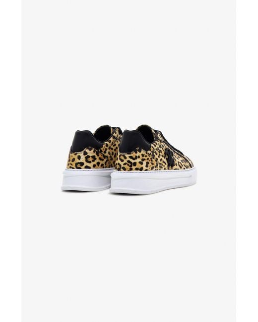 Roberto Cavalli Multicolor Low-Top Sneakers With Jaguar Print