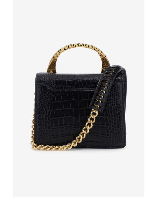 Roberto Cavalli Black Large Roar Bag