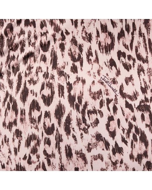 Roberto Cavalli White One-Piece Swimsuit With Jaguar Skin Print