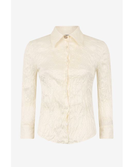 Roberto Cavalli Natural Python-Print Shirt