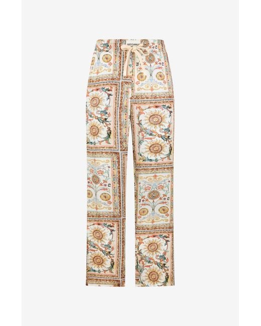 Roberto Cavalli Natural Persian Tarot Print Trousers for men