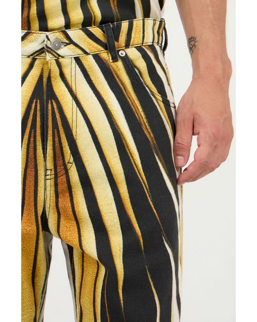 Roberto Cavalli Jeans Mit Ray Of-Print in White für Herren