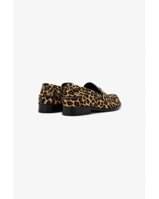 Roberto Cavalli Brown Jaguar Print Mocassins
