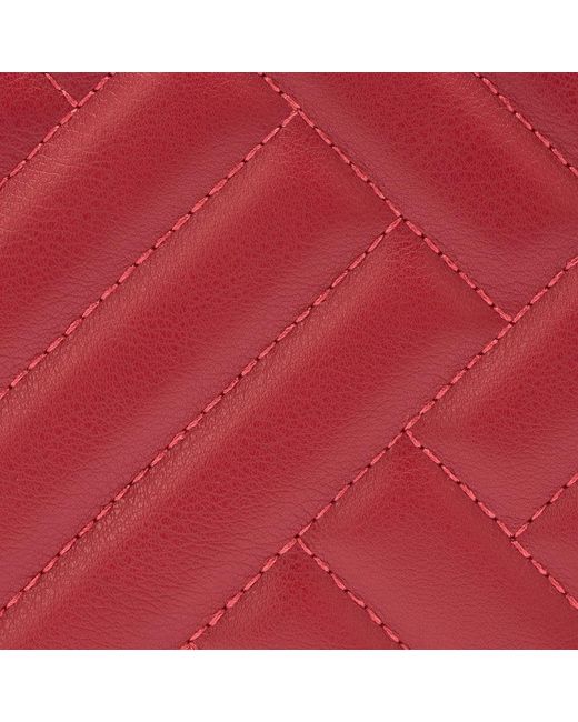 Roberto Cavalli Red Bag With Cavalli Class Chain Shoulder Strap