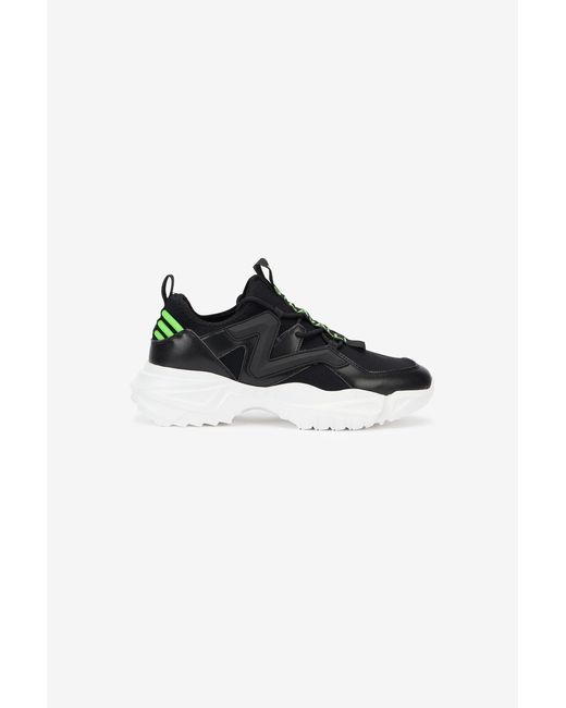 Roberto Cavalli Black Sneakers With Logo for men