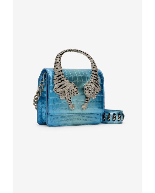 Roberto Cavalli Blue Medium Roar Bag