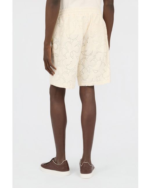 Roberto Cavalli White Ivory Bermuda Shorts for men