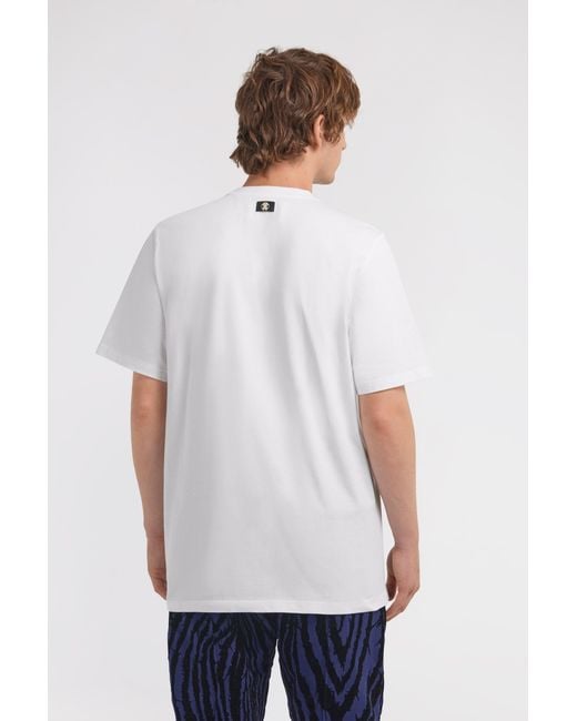Roberto Cavalli White Logo T-Shirt for men