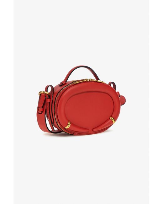 Borsa A Mano Con Richiamo Fang di Roberto Cavalli in Red