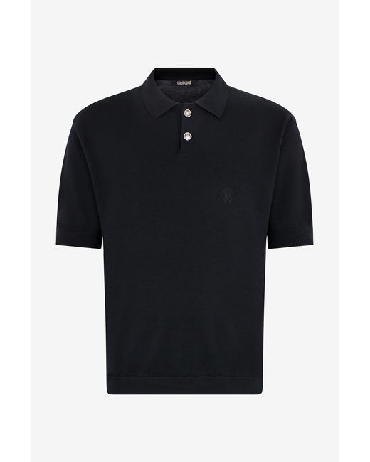Polo De Algodón Roberto Cavalli de hombre de color Black