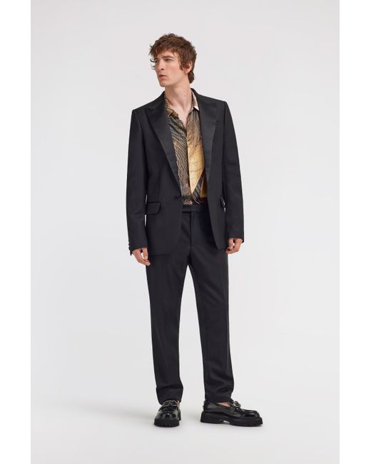 Roberto Cavalli Black Single Breasted Jacket for men