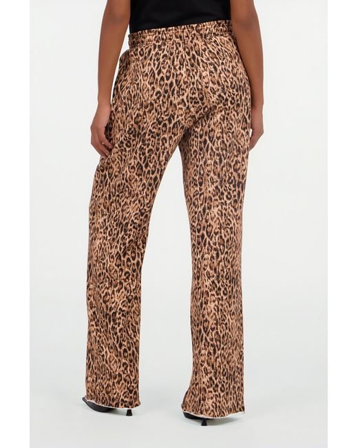 Roberto Cavalli Natural Leopard Skin Print Trousers