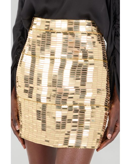 Roberto Cavalli Metallic Appliqués Miniskirt