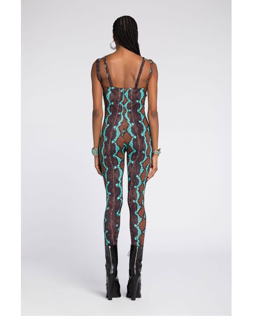 Tuta Intera Con Stampa Python di Roberto Cavalli in White