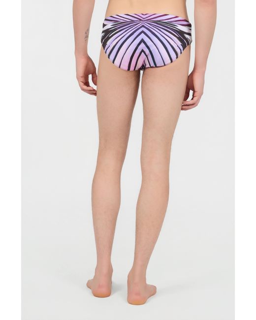Roberto Cavalli Blue Ray Of Paradise Print Swimsuit Bottom for men