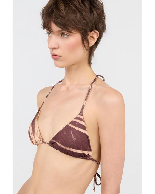 Roberto Cavalli Multicolor Natural Barb Print Bikini