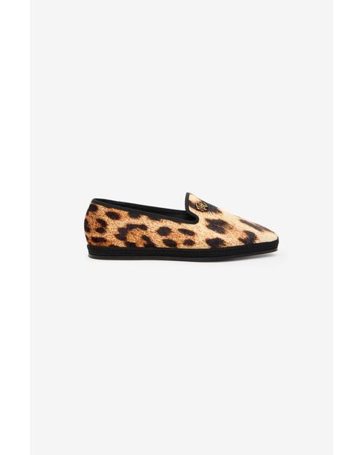 Roberto Cavalli Multicolor Cheetah Skin Flat Loafers