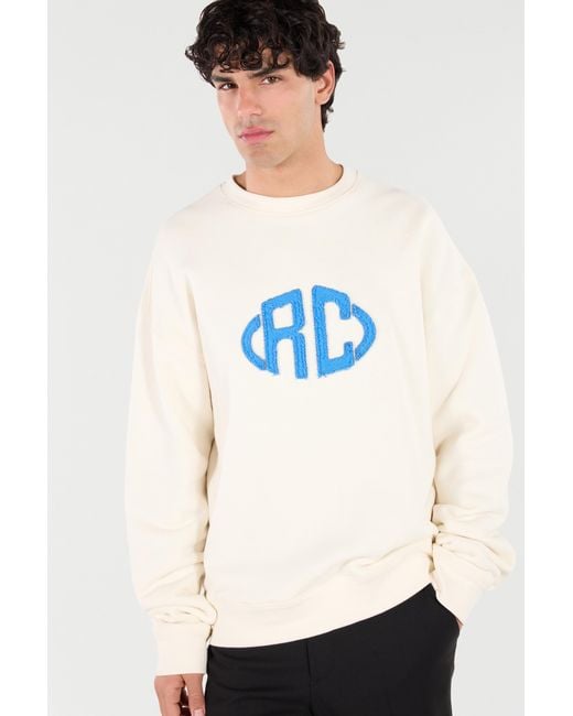 Roberto Cavalli White Sweatshirt With Monogram for men