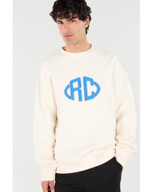 Roberto Cavalli White Sweatshirt With Monogram for men