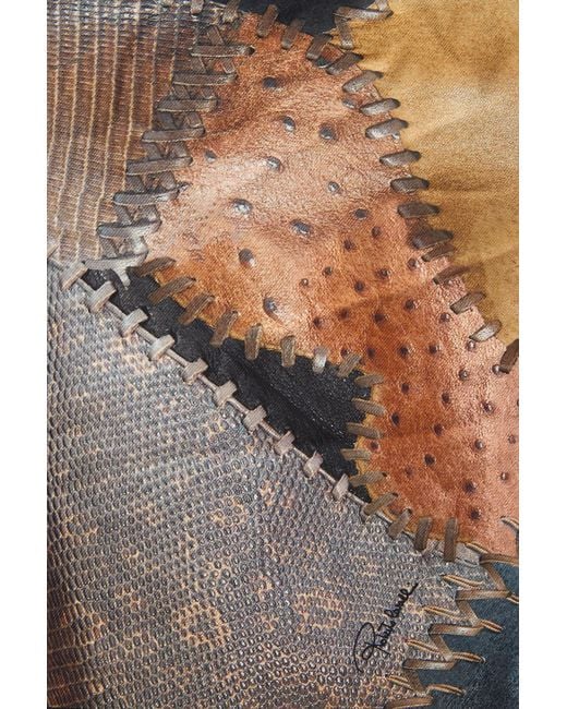 Roberto Cavalli Multicolor Schal Mit Patchwork-Druck