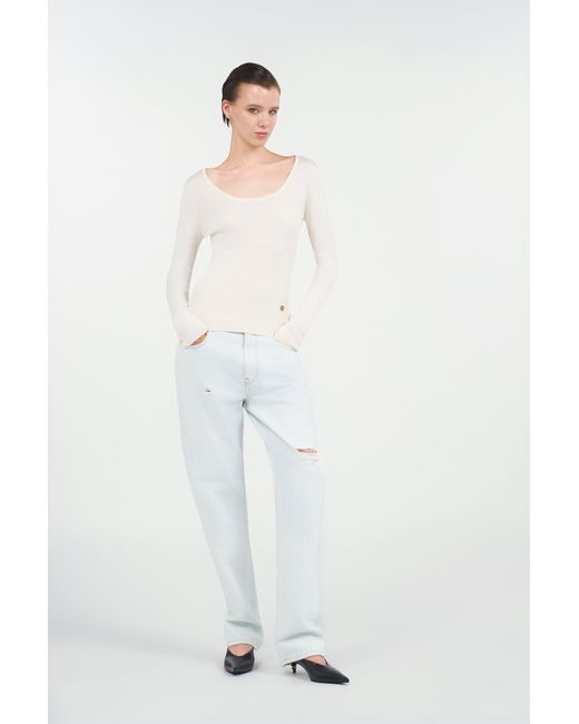 Jersey Con Placa Del Logo Roberto Cavalli de color White