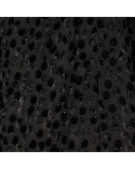 Roberto Cavalli Black Polka-Dot Caftan