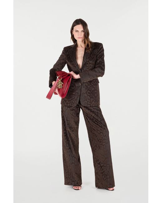 Roberto Cavalli Brown Jaguar Skin Corduroy Pants