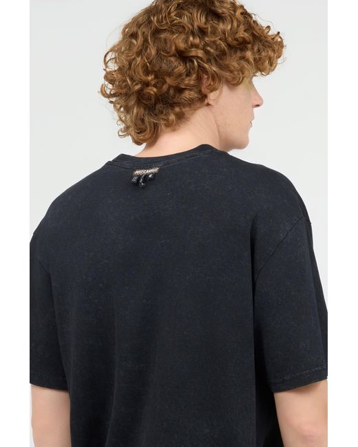 Roberto Cavalli Black T-Shirt With Jc Monogram Patch for men