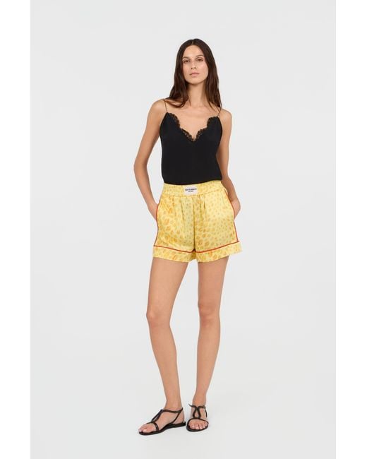 Roberto Cavalli Yellow Shorts