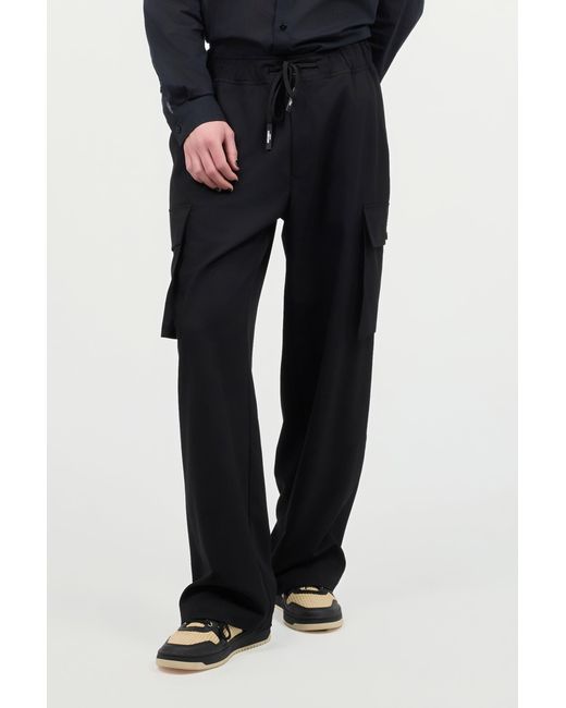 Roberto Cavalli Black Pants With Cargo Pockets for men