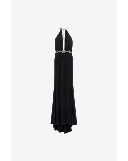 Roberto Cavalli Black Long Dress