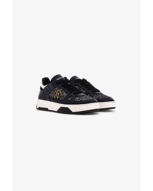 Roberto Cavalli Black Low-Top-Sneaker