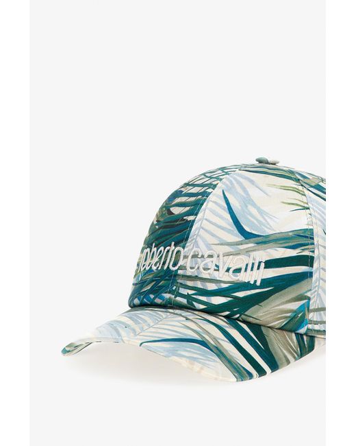 Roberto Cavalli Blue Cap With Logo