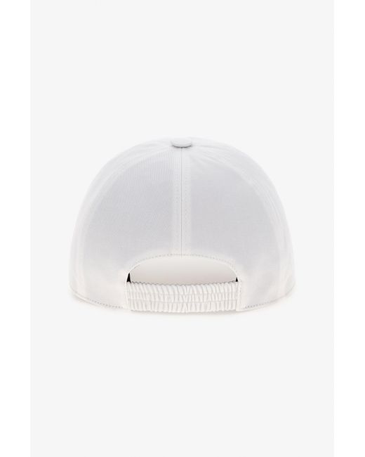 Roberto Cavalli White Cap With Logo