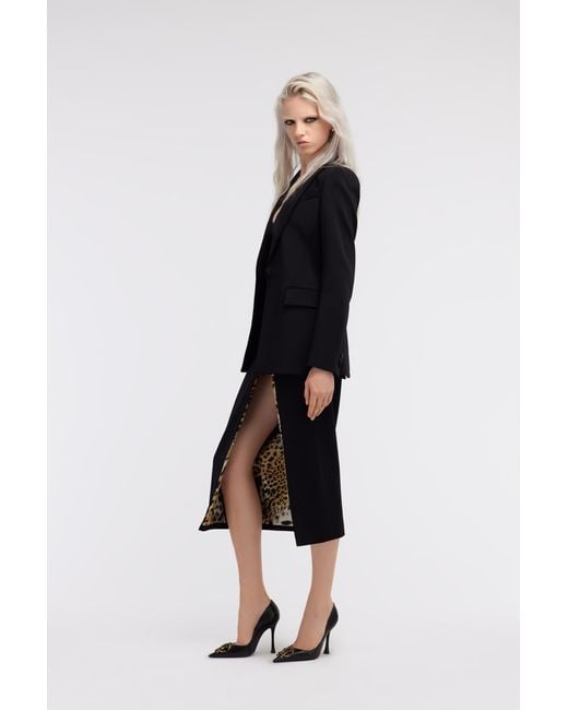 Roberto Cavalli Black One Button Blazer