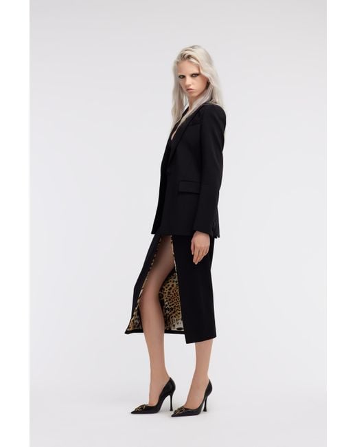 One Button Blazer Roberto Cavalli de color Black