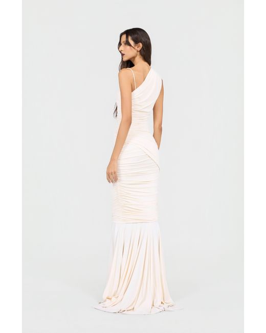 Roberto Cavalli White Serpentine Ivory Dress
