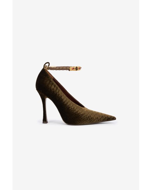 Roberto Cavalli Brown Pumps With Strap
