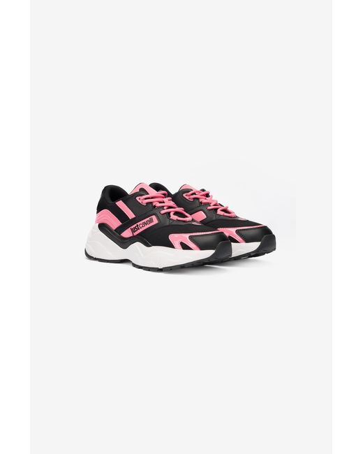 Roberto Cavalli Red And Chunky Sneakers