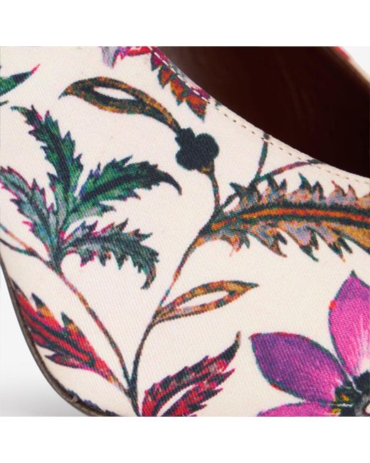 Roberto Cavalli Multicolor Florentine Flower Print Pump